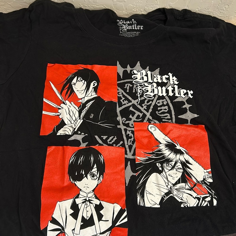 Black Butler Red & White T-Shirt